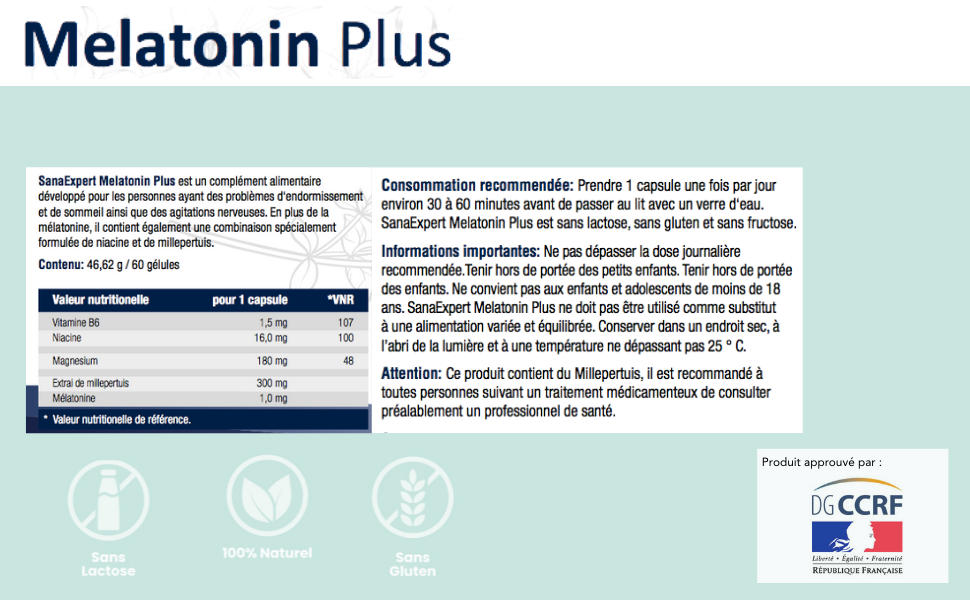 SanaExpert Mélatonine Plus